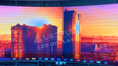 FLEX1.56-GOB flexible LED Display Screen in Qatar