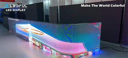 Take a look at the LED transparent screen aging process video
