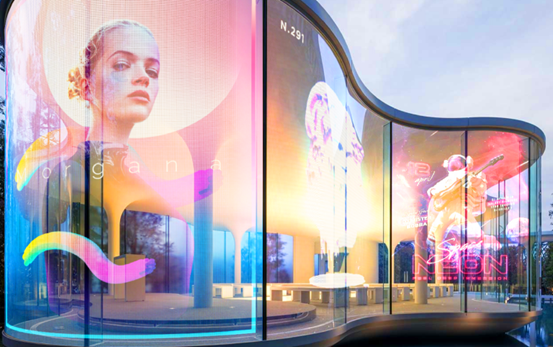 LEDFUL TGC Series Transparent Glass Curtain LED Display